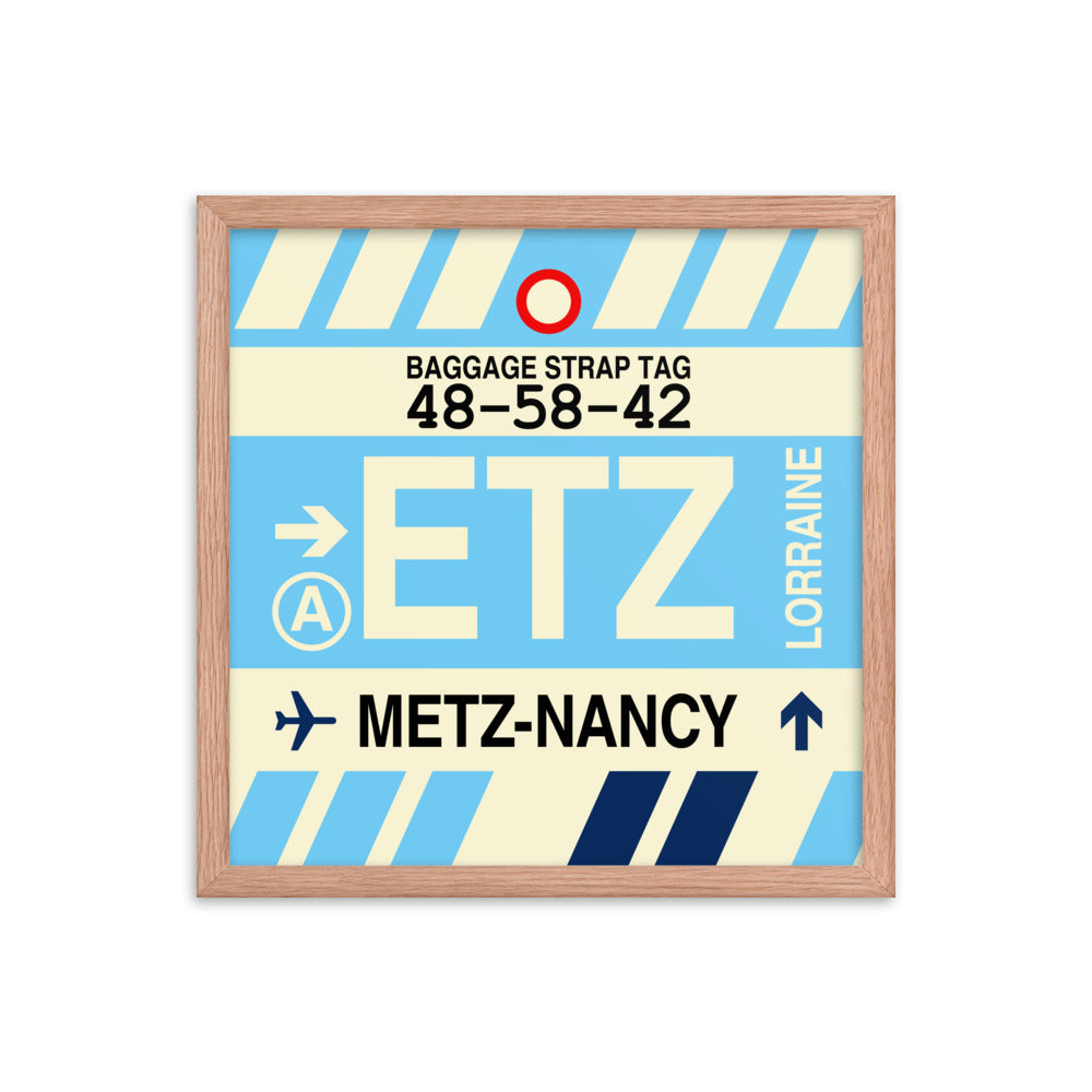 Travel-Themed Framed Print • ETZ Metz-Nancy-Lorraine • YHM Designs - Image 09
