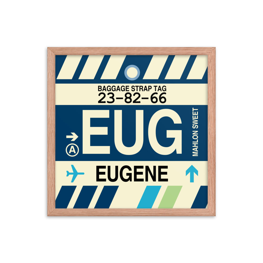 Travel-Themed Framed Print • EUG Eugene Souvenir • YHM Designs - Image 09
