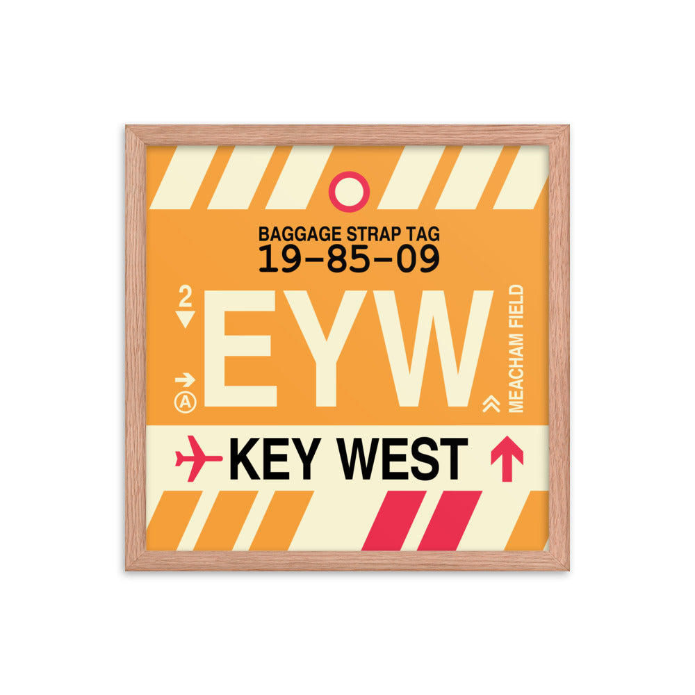 Travel-Themed Framed Print • EYW Key West Souvenir • YHM Designs - Image 09