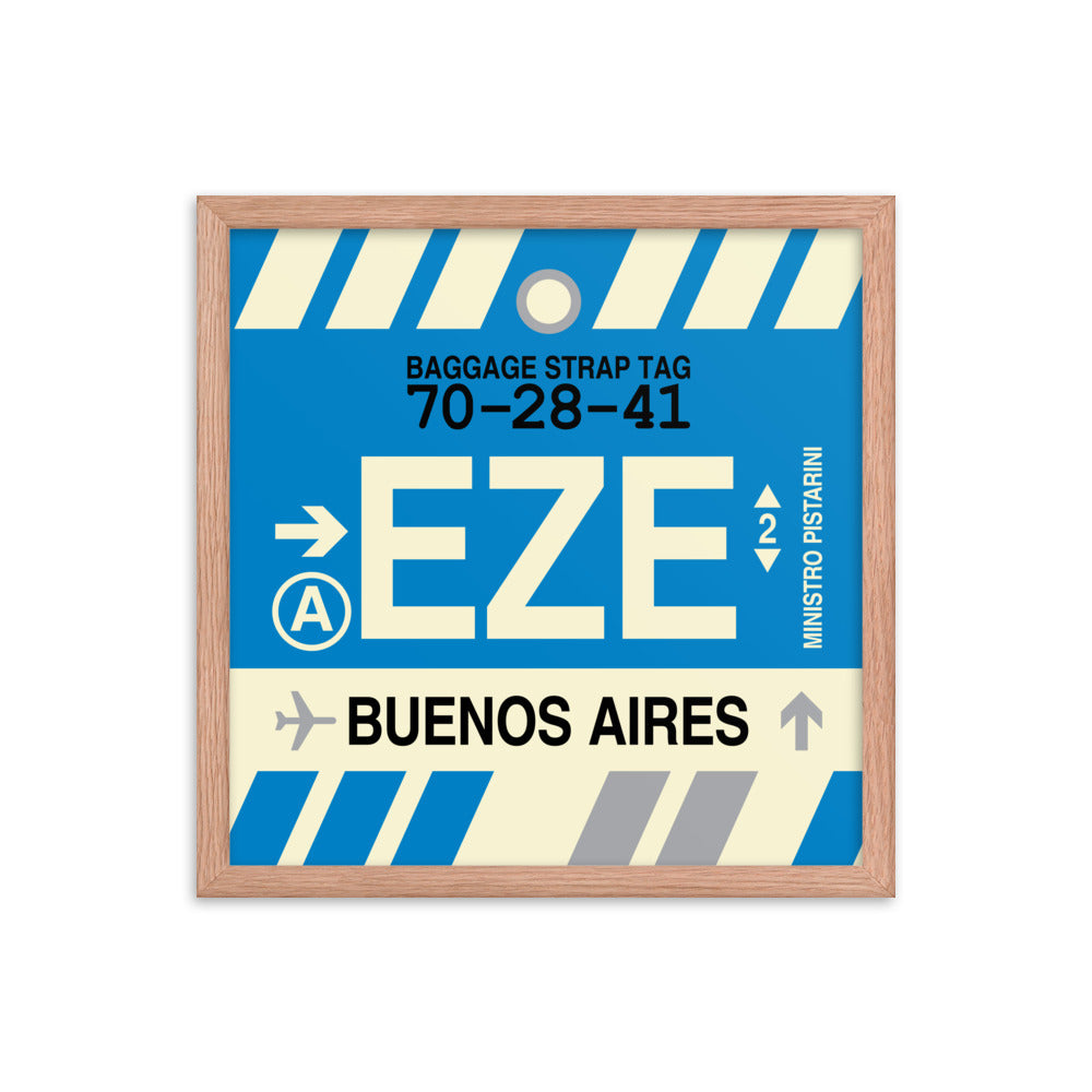 Travel-Themed Framed Print • EZE Buenos Aires Souvenir • YHM Designs - Image 09