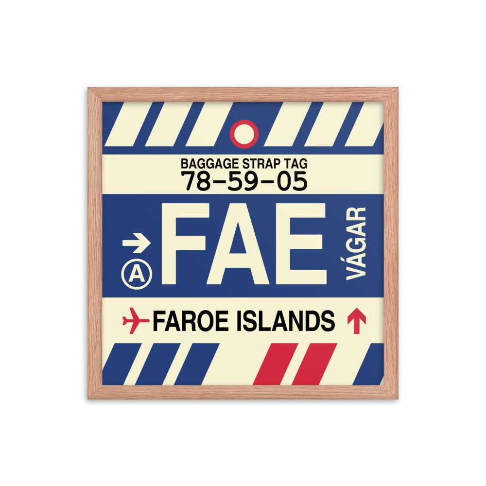 Travel-Themed Framed Print • FAE Faroe Islands Souvenir • YHM Designs - Image 09