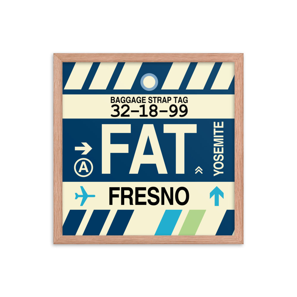 Travel-Themed Framed Print • FAT Fresno Souvenir • YHM Designs - Image 09