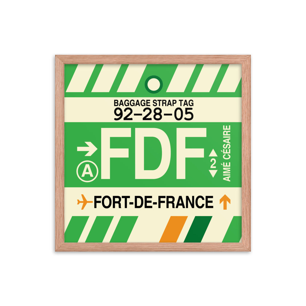 Travel-Themed Framed Print • FDF Fort-de-France Souvenir • YHM Designs - Image 09
