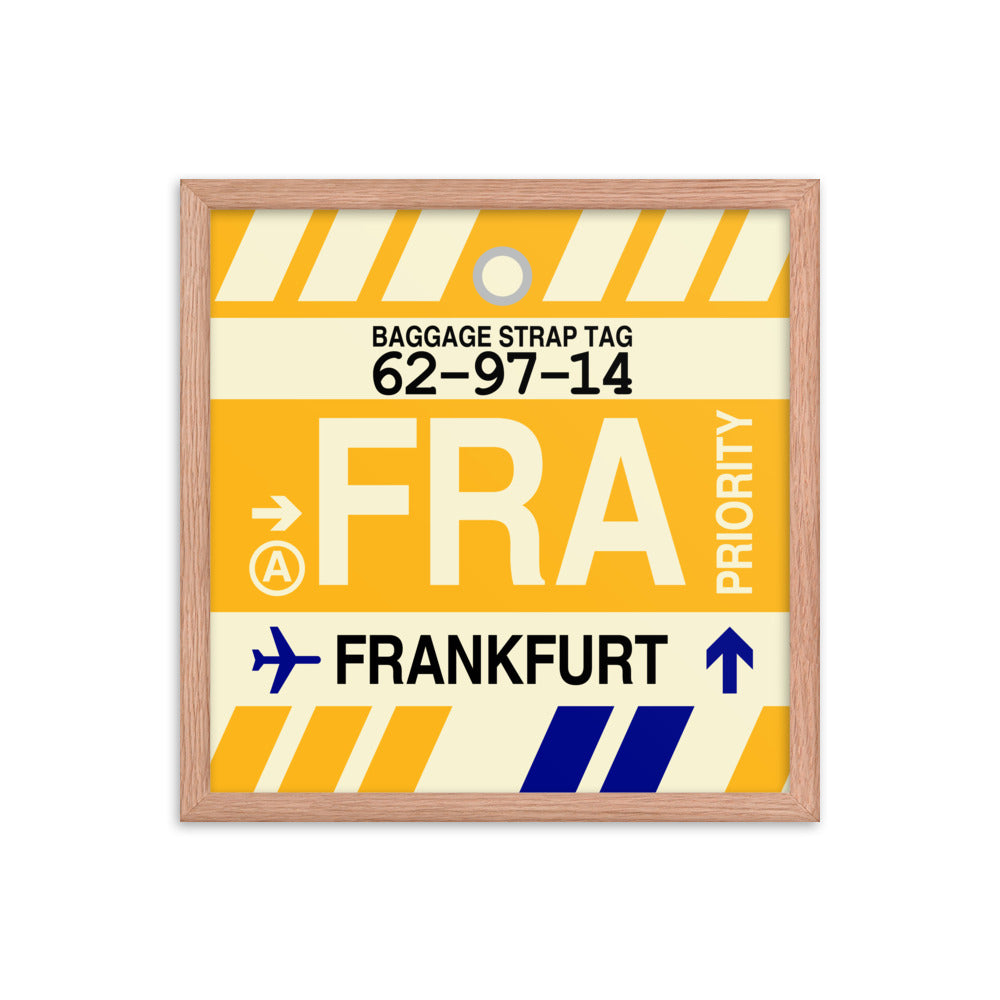 Travel-Themed Framed Print • FRA Frankfurt Souvenir • YHM Designs - Image 09