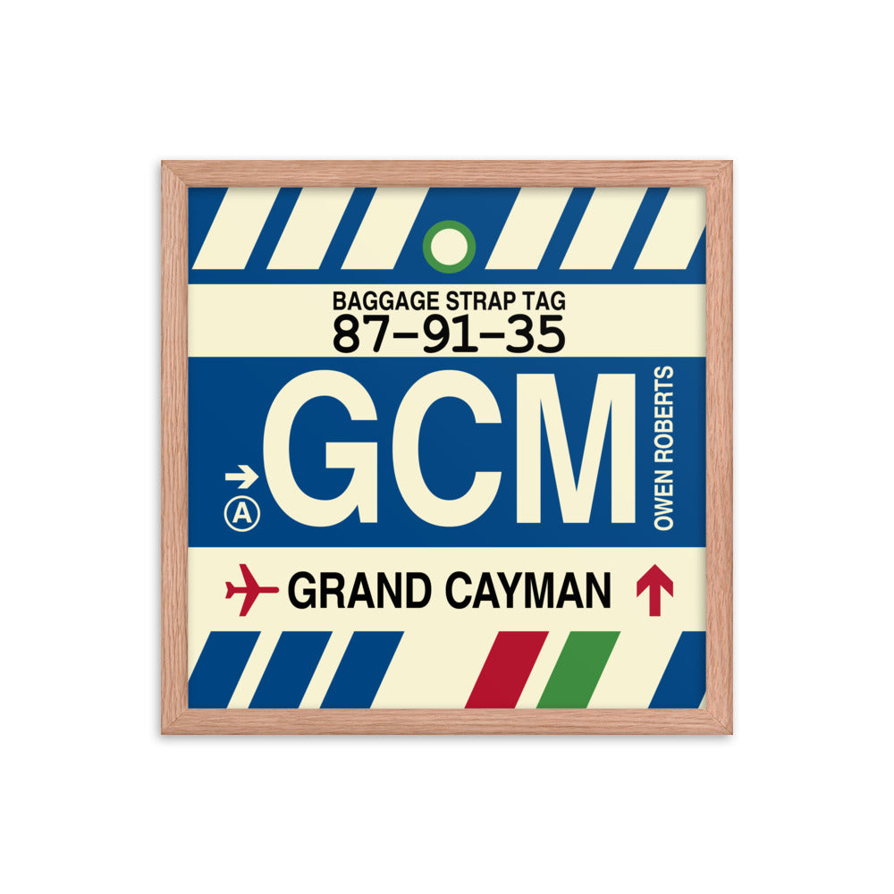 Travel-Themed Framed Print • GCM Grand Cayman Souvenir • YHM Designs - Image 09