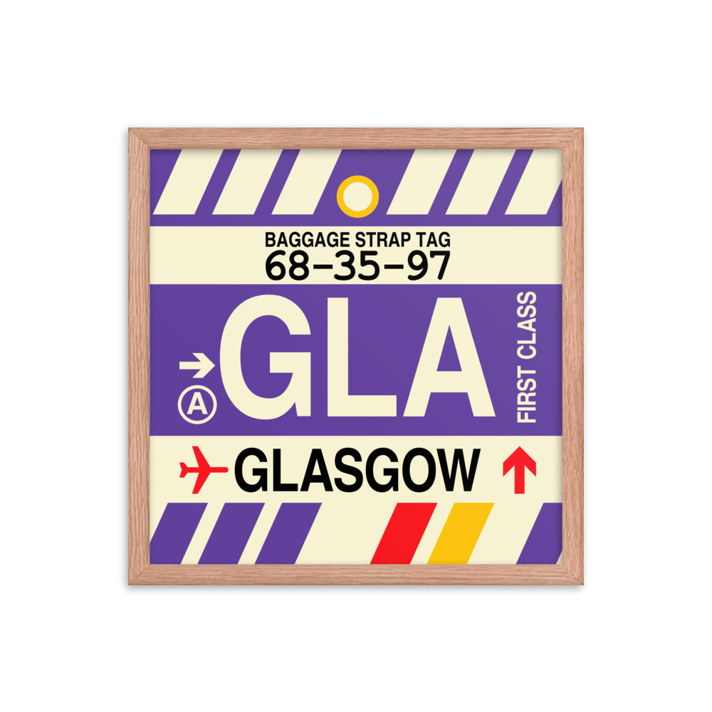 Travel-Themed Framed Print • GLA Glasgow • YHM Designs - Image 09