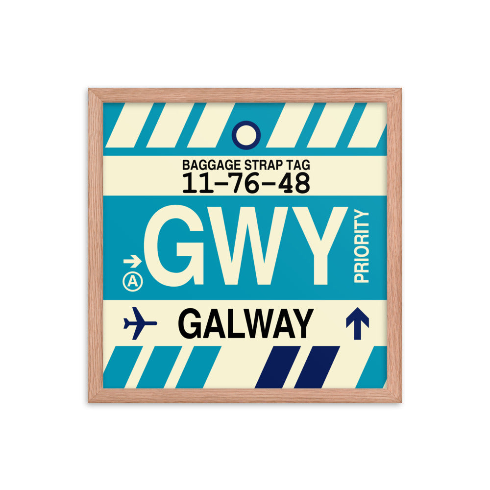 Travel-Themed Framed Print • GWY Galway Souvenir • YHM Designs - Image 09