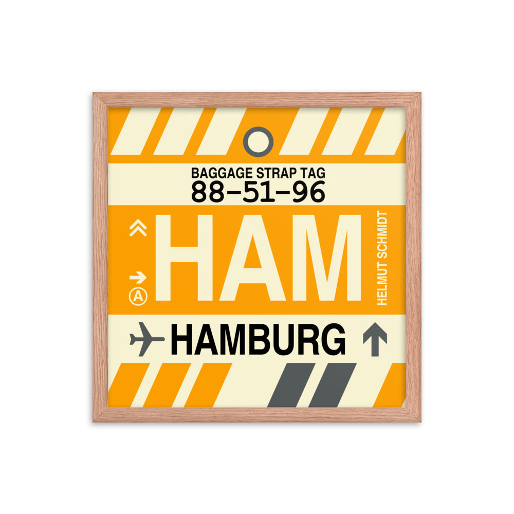 Travel-Themed Framed Print • HAM Hamburg Souvenir • YHM Designs - Image 09