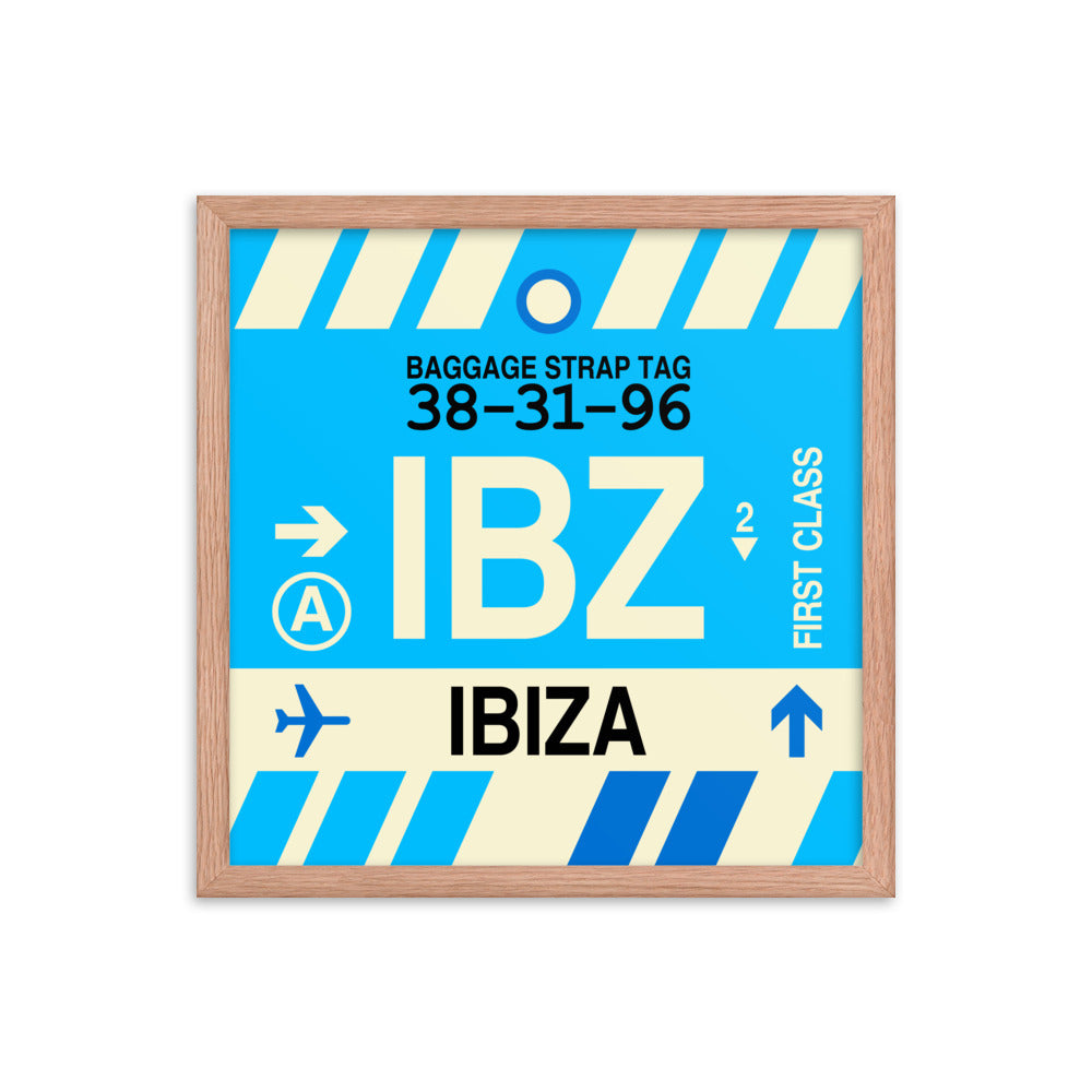 Travel-Themed Framed Print • IBZ Ibiza Souvenir • YHM Designs - Image 09