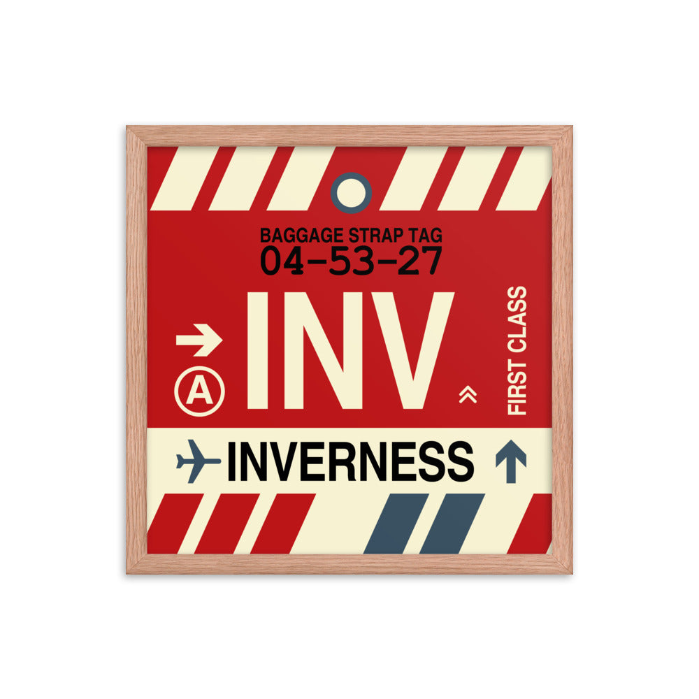 Travel-Themed Framed Print • INV Inverness Souvenir • YHM Designs - Image 09
