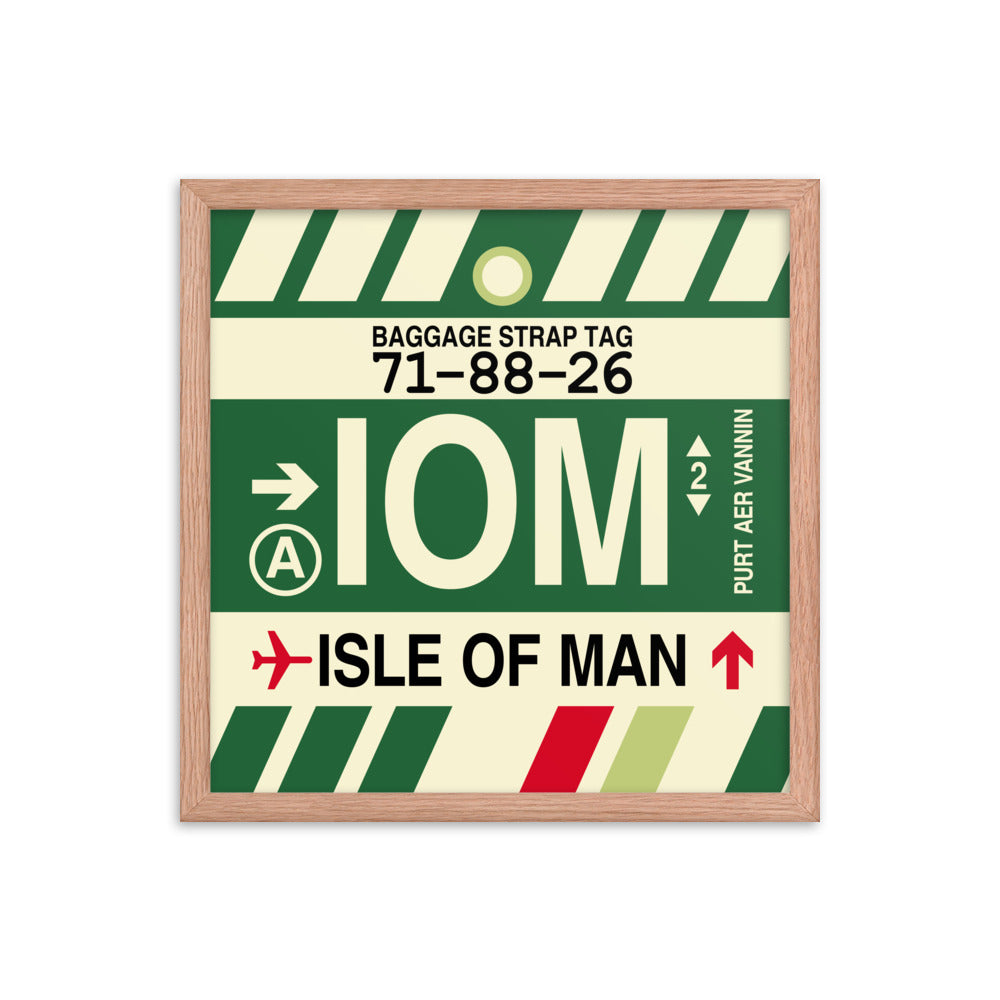 Travel-Themed Framed Print • IOM Isle of Man Souvenir • YHM Designs - Image 09