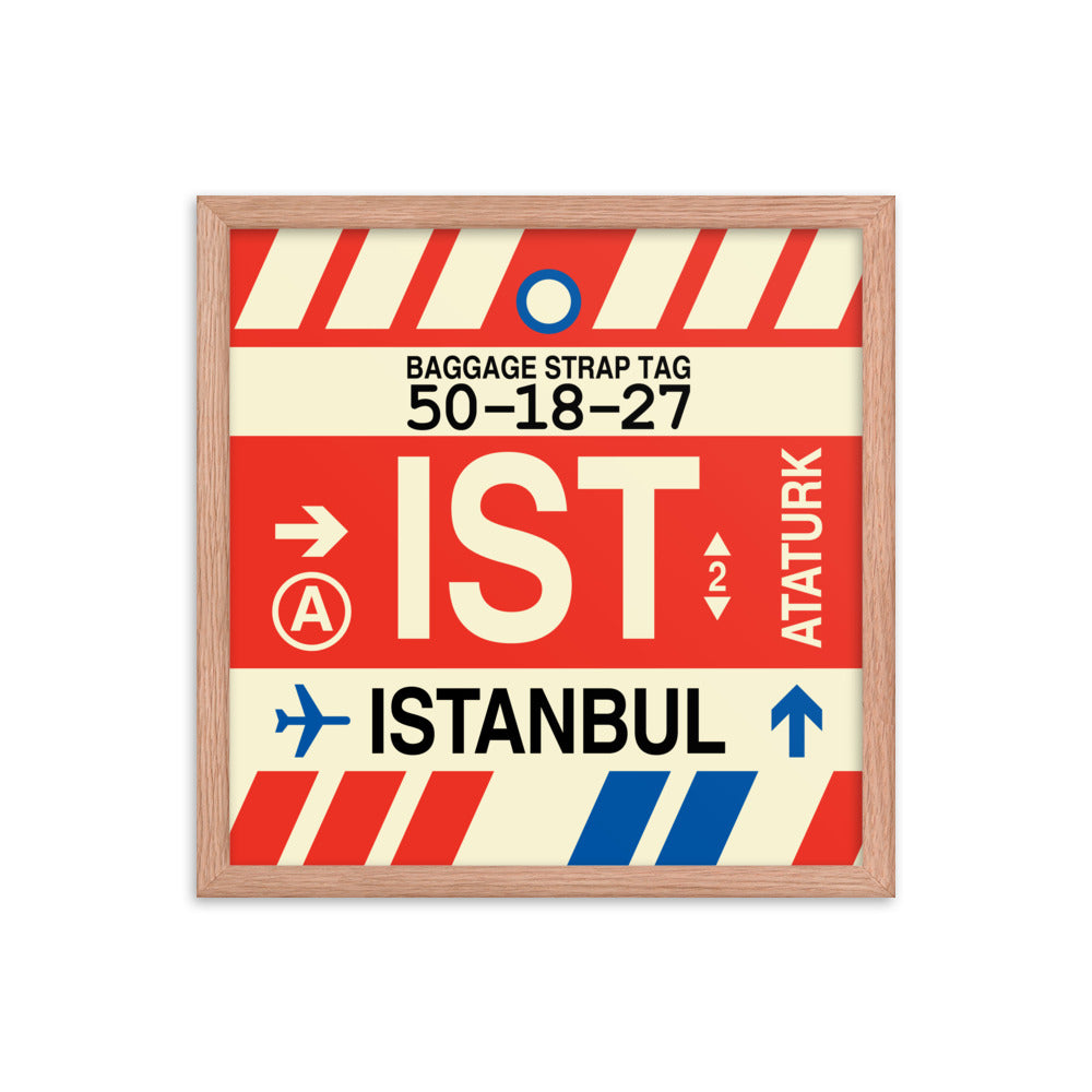 Travel-Themed Framed Print • IST Istanbul Souvenir • YHM Designs - Image 09
