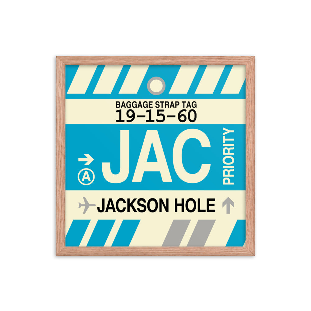 Travel-Themed Framed Print • JAC Jackson Hole Souvenir • YHM Designs - Image 09