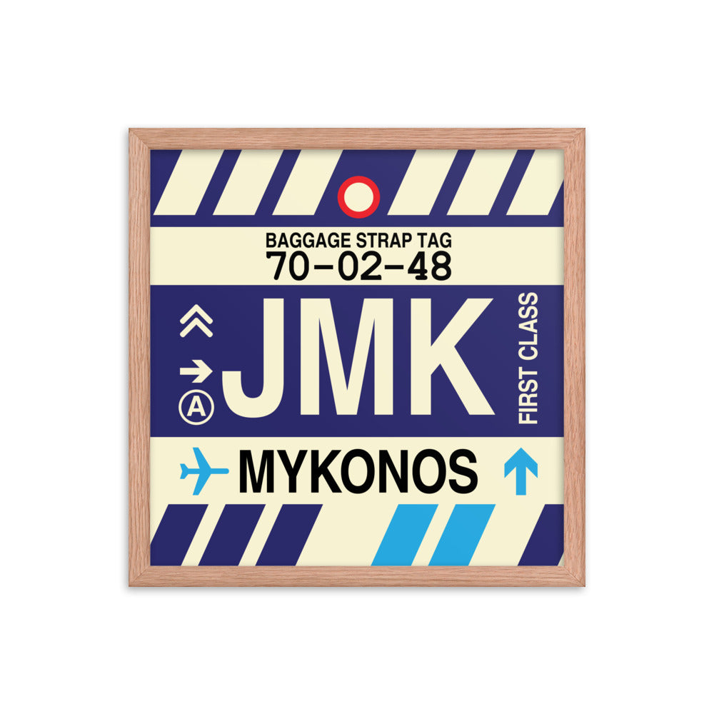 Travel-Themed Framed Print • JMK Mykonos Souvenir • YHM Designs - Image 09
