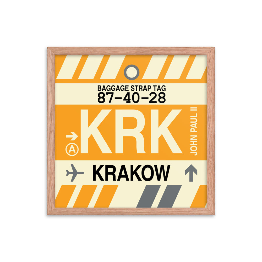 Travel-Themed Framed Print • KRK Krakow Souvenir • YHM Designs - Image 09