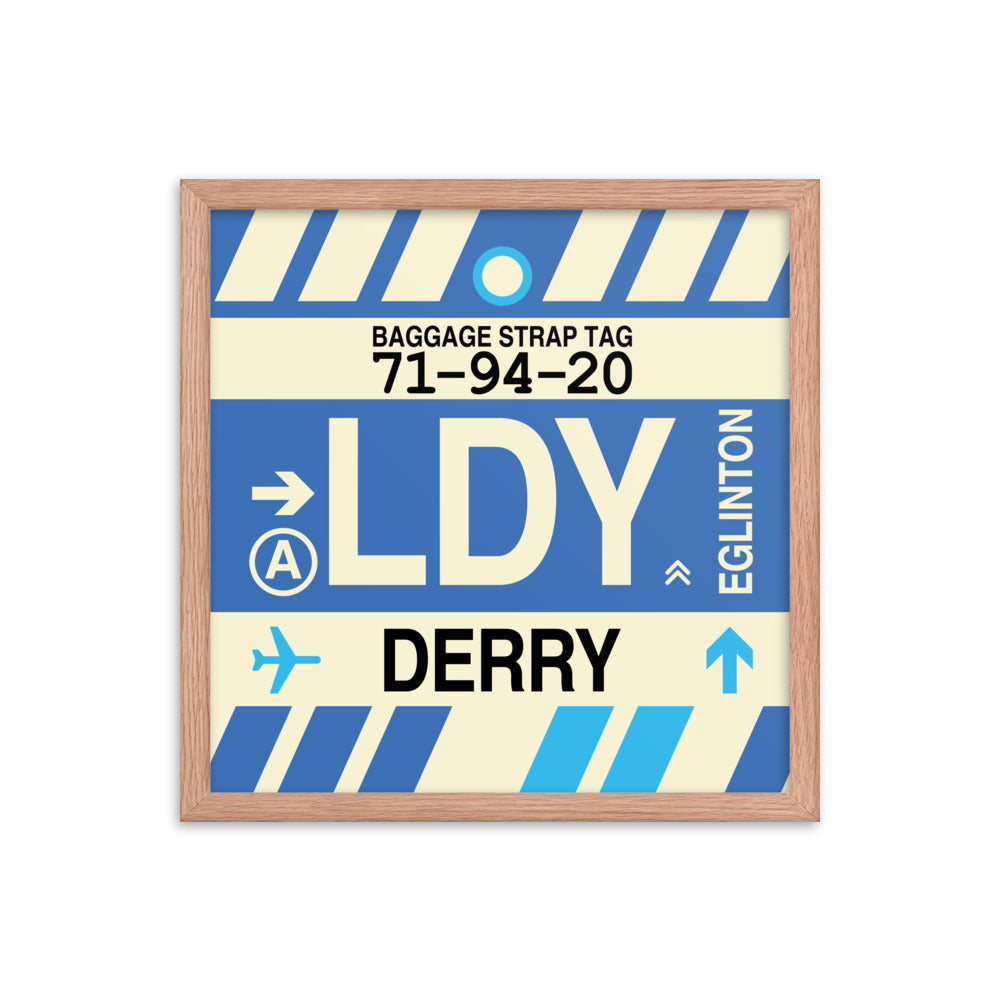 Travel-Themed Framed Print • LDY Derry Souvenir • YHM Designs - Image 09