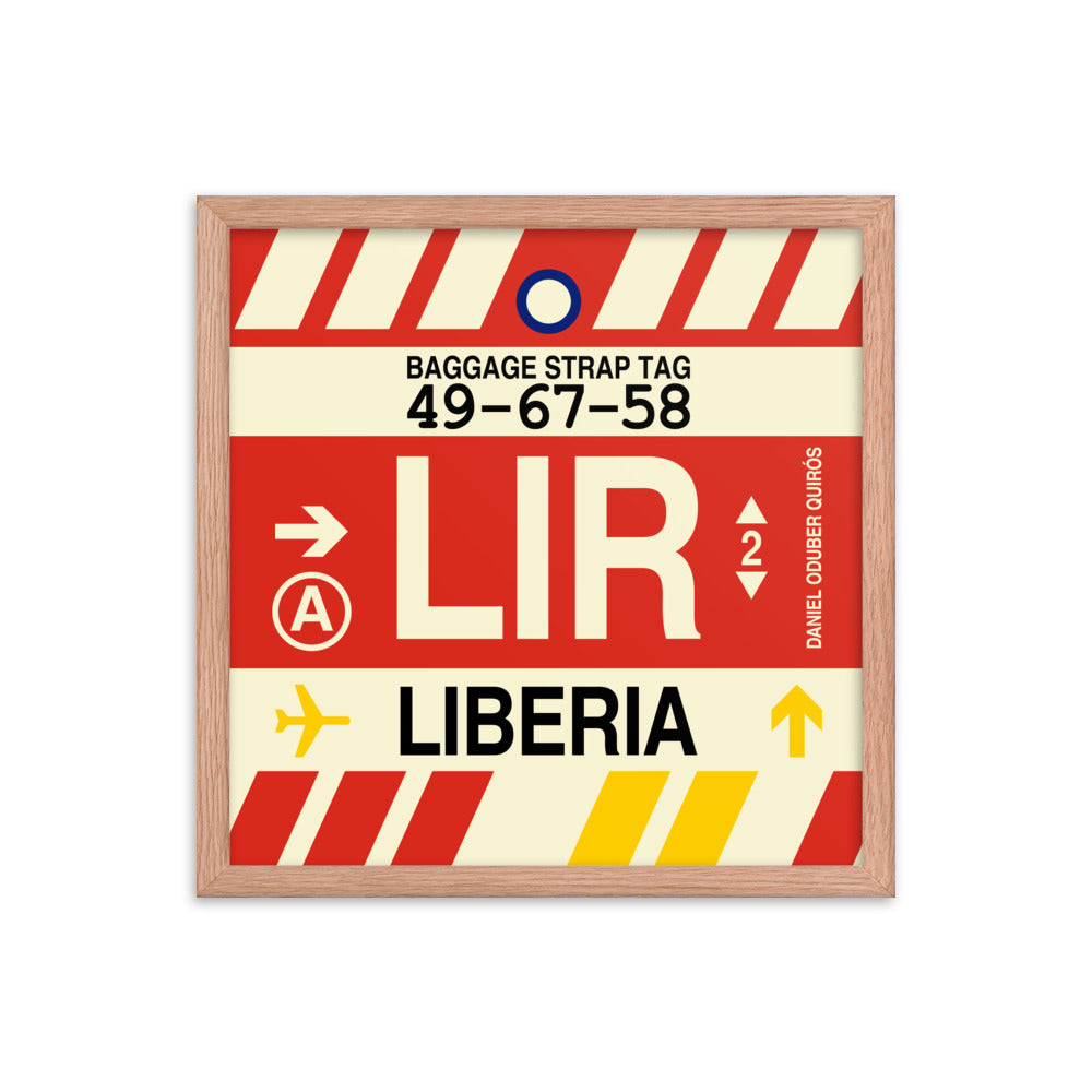 Travel-Themed Framed Print • LIR Liberia Souvenir • YHM Designs - Image 09
