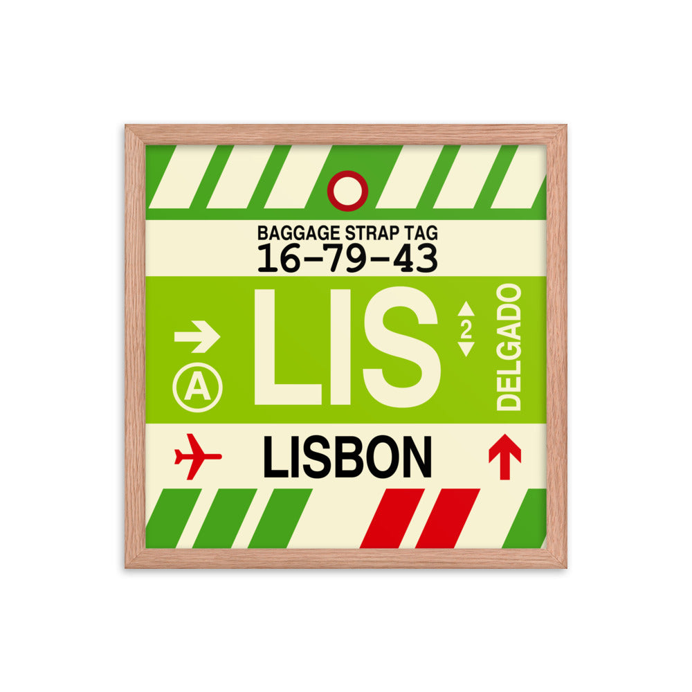 Travel-Themed Framed Print • LIS Lisbon Souvenir • YHM Designs - Image 09