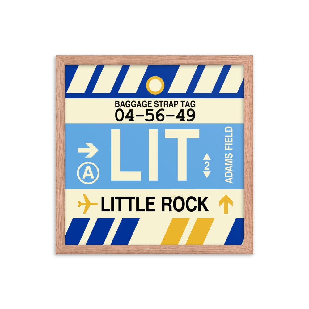 Travel-Themed Framed Print • LIT Little Rock Souvenir • YHM Designs - Image 09