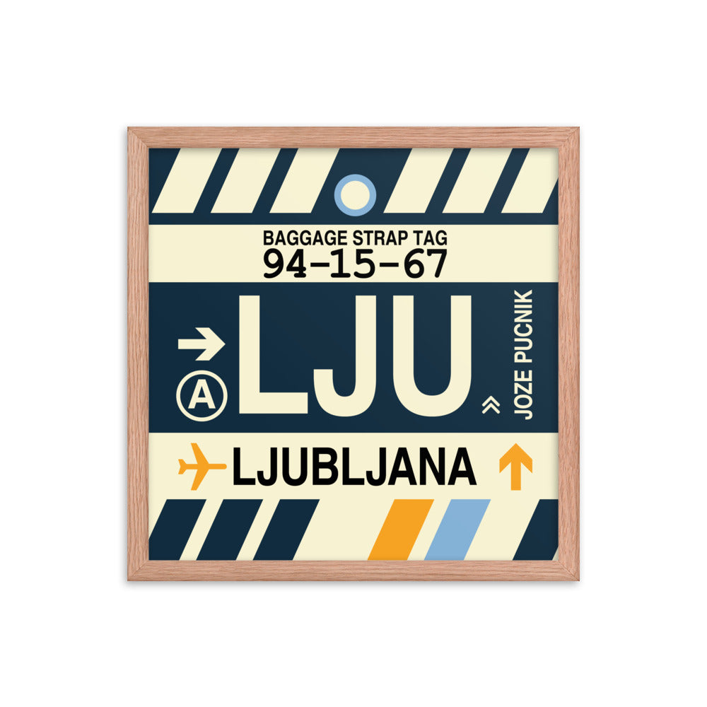 Travel-Themed Framed Print • LJU Ljubljana Souvenir • YHM Designs - Image 09