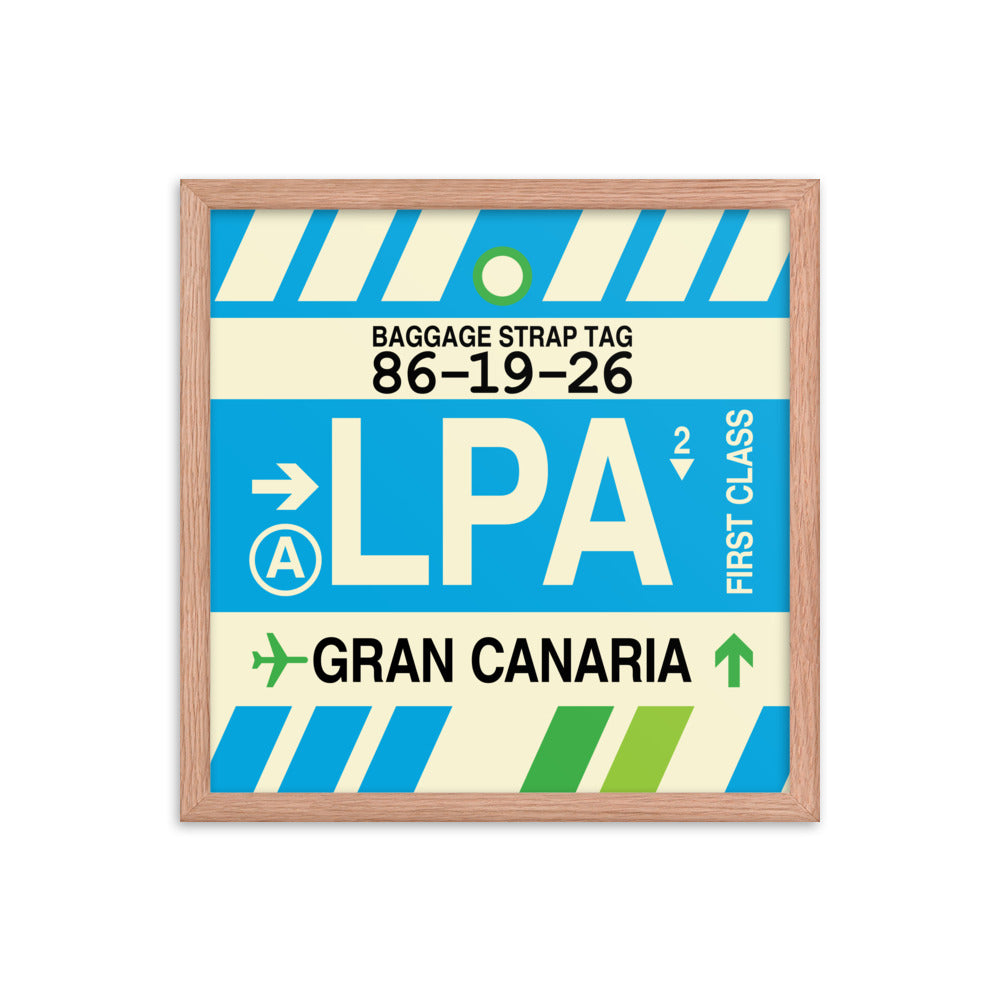 Travel-Themed Framed Print • LPA Gran Canaria Souvenir • YHM Designs - Image 09