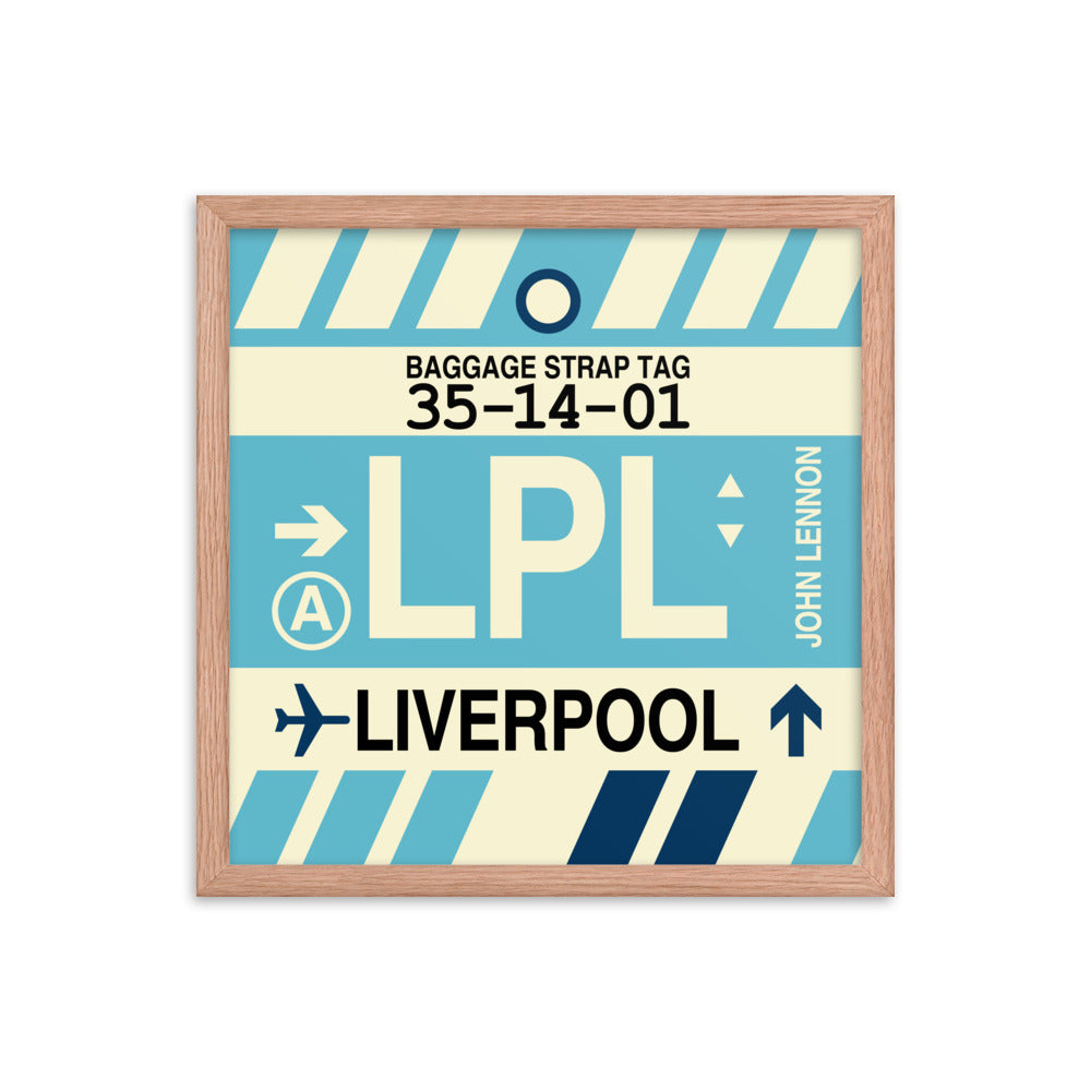 Travel-Themed Framed Print • LPL Liverpool Souvenir • YHM Designs - Image 09