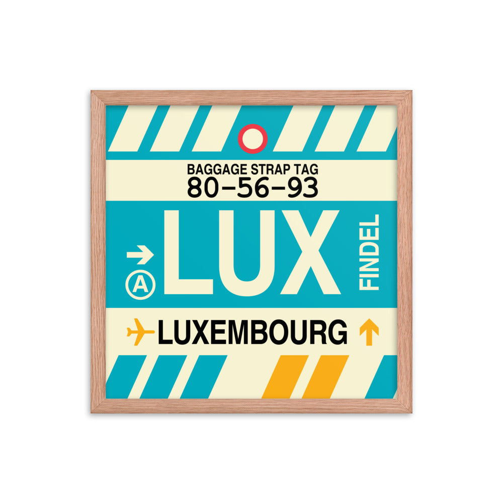 Travel-Themed Framed Print • LUX Luxembourg Souvenir • YHM Designs - Image 09