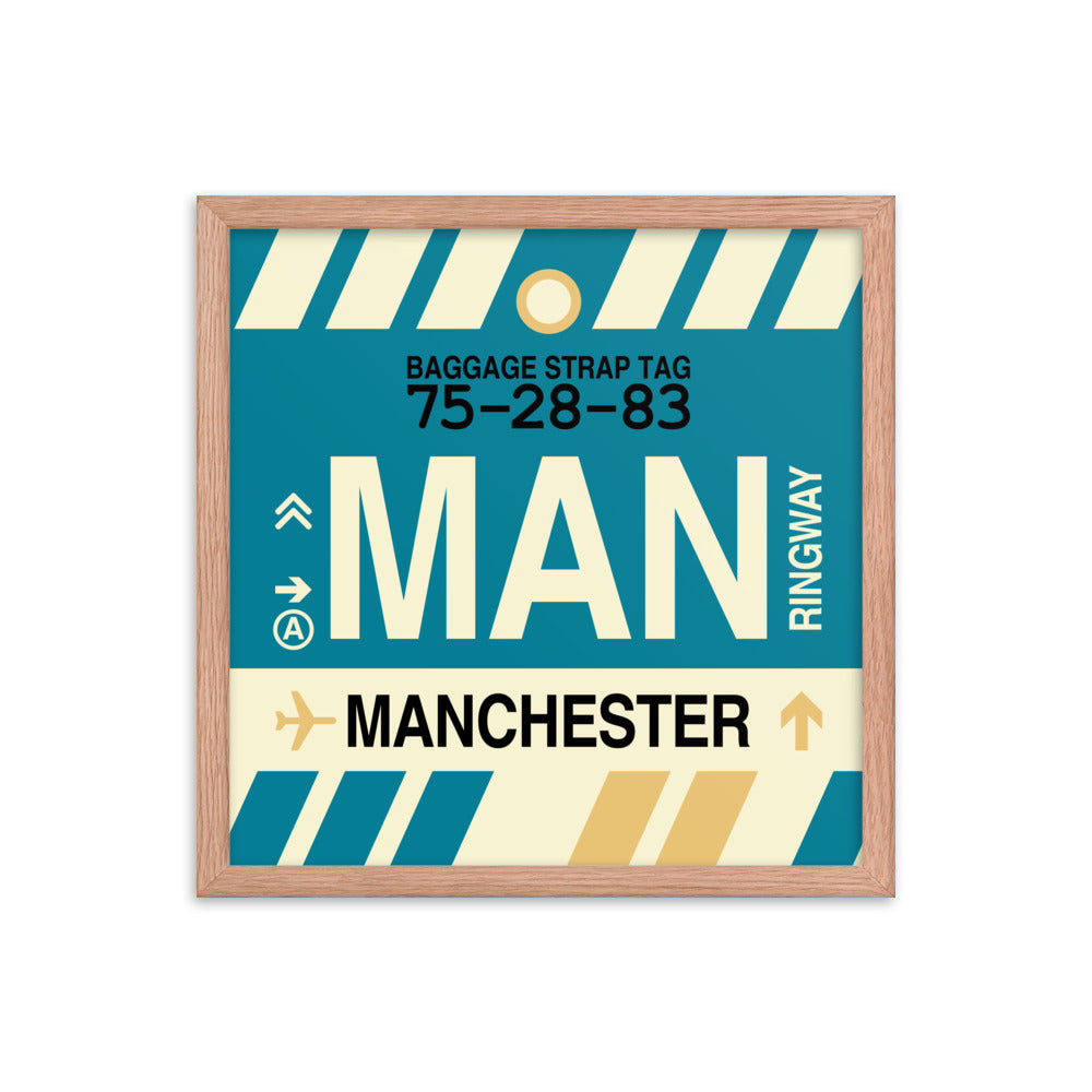 Travel-Themed Framed Print • MAN Manchester Souvenir • YHM Designs - Image 09