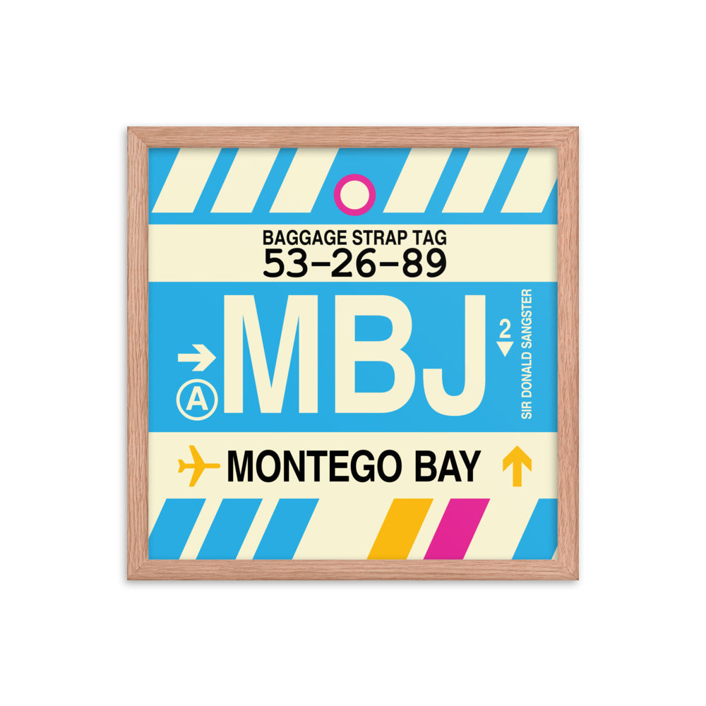 Travel-Themed Framed Print • MBJ Montego Bay Souvenir • YHM Designs - Image 09