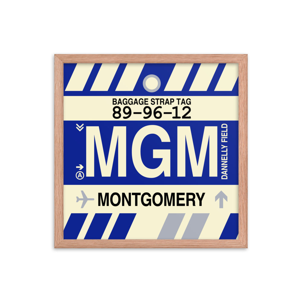 Travel-Themed Framed Print • MGM Montgomery Souvenir • YHM Designs - Image 09