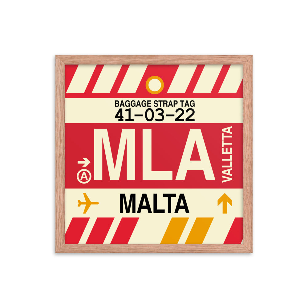 Travel-Themed Framed Print • MLA Valletta Souvenir • YHM Designs - Image 09