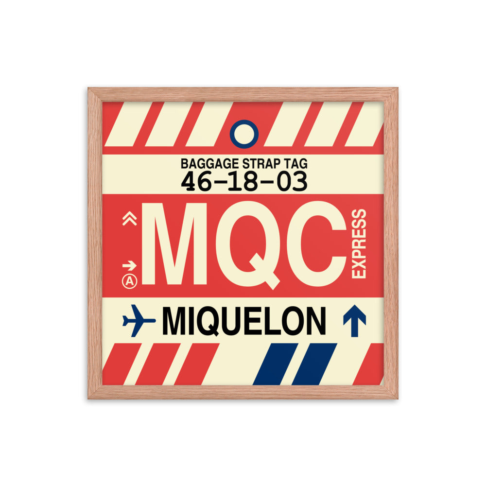 Travel-Themed Framed Print • MQC Miquelon Souvenir • YHM Designs - Image 09