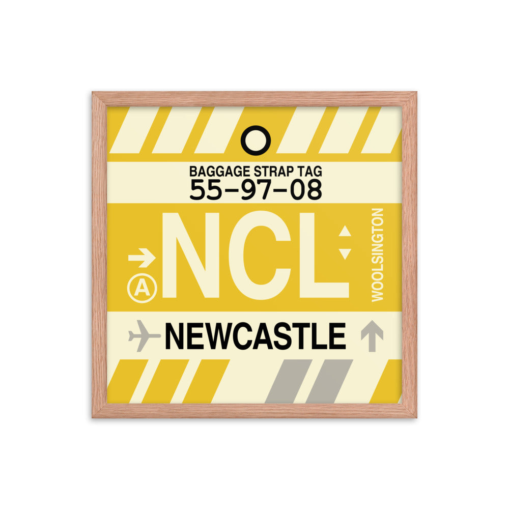 Travel-Themed Framed Print • NCL Newcastle Souvenir • YHM Designs - Image 09