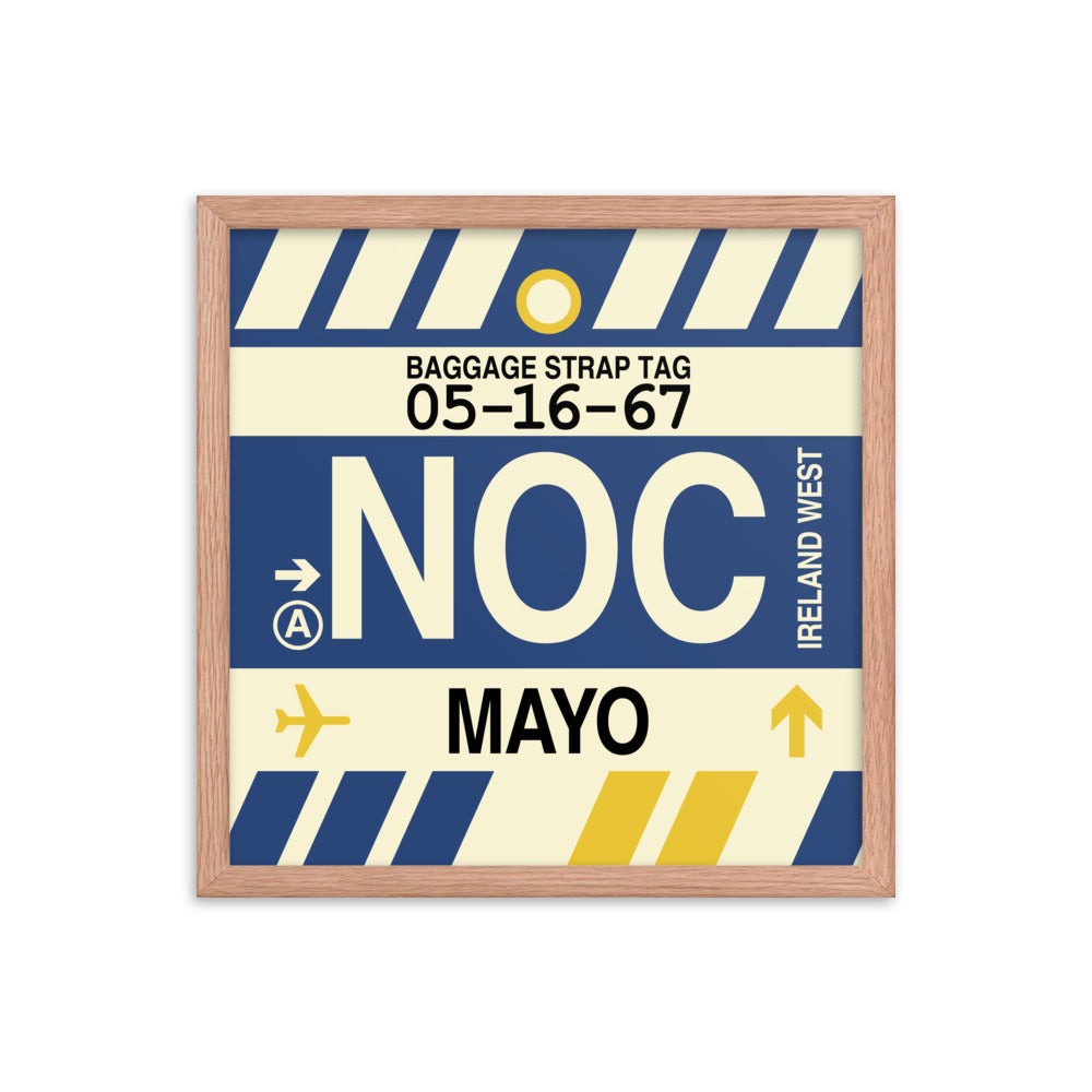 Travel-Themed Framed Print • NOC Mayo Souvenir • YHM Designs - Image 09