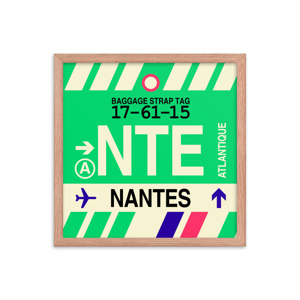 Travel-Themed Framed Print • NTE Nantes • YHM Designs - Image 09