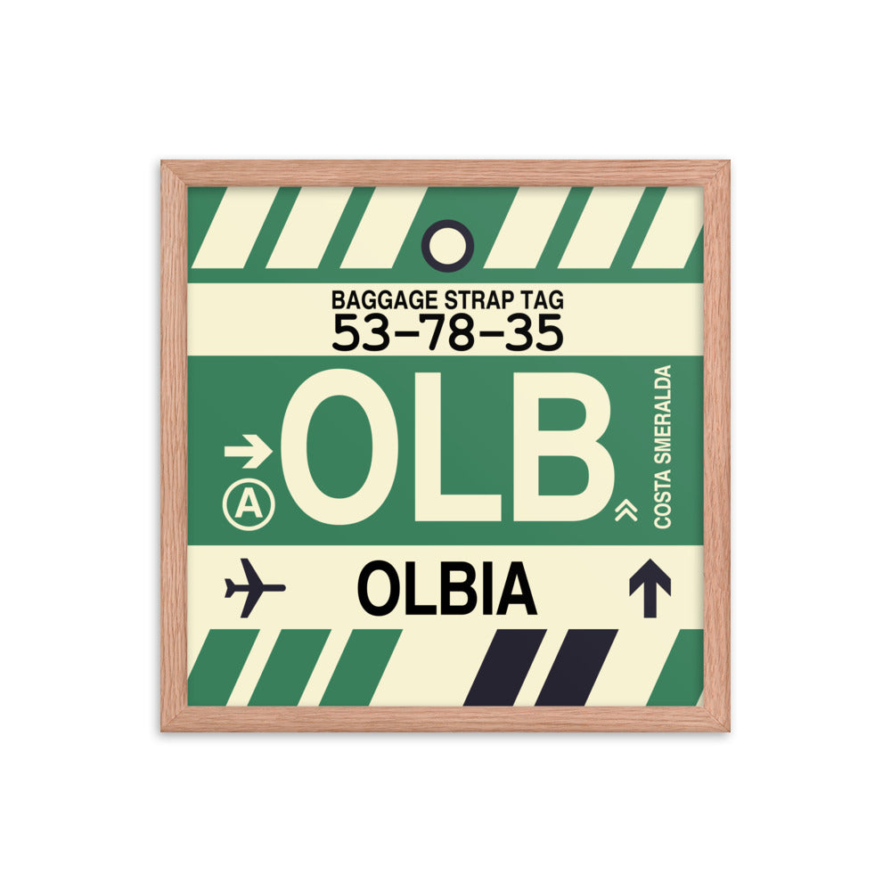 Travel-Themed Framed Print • OLB Olbia Souvenir • YHM Designs - Image 09