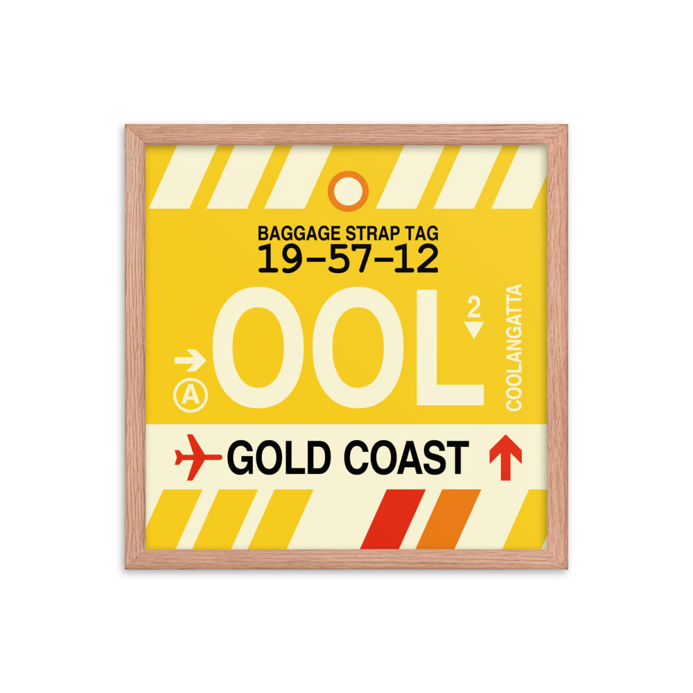 Travel-Themed Framed Print • OOL Gold Coast • YHM Designs - Image 09