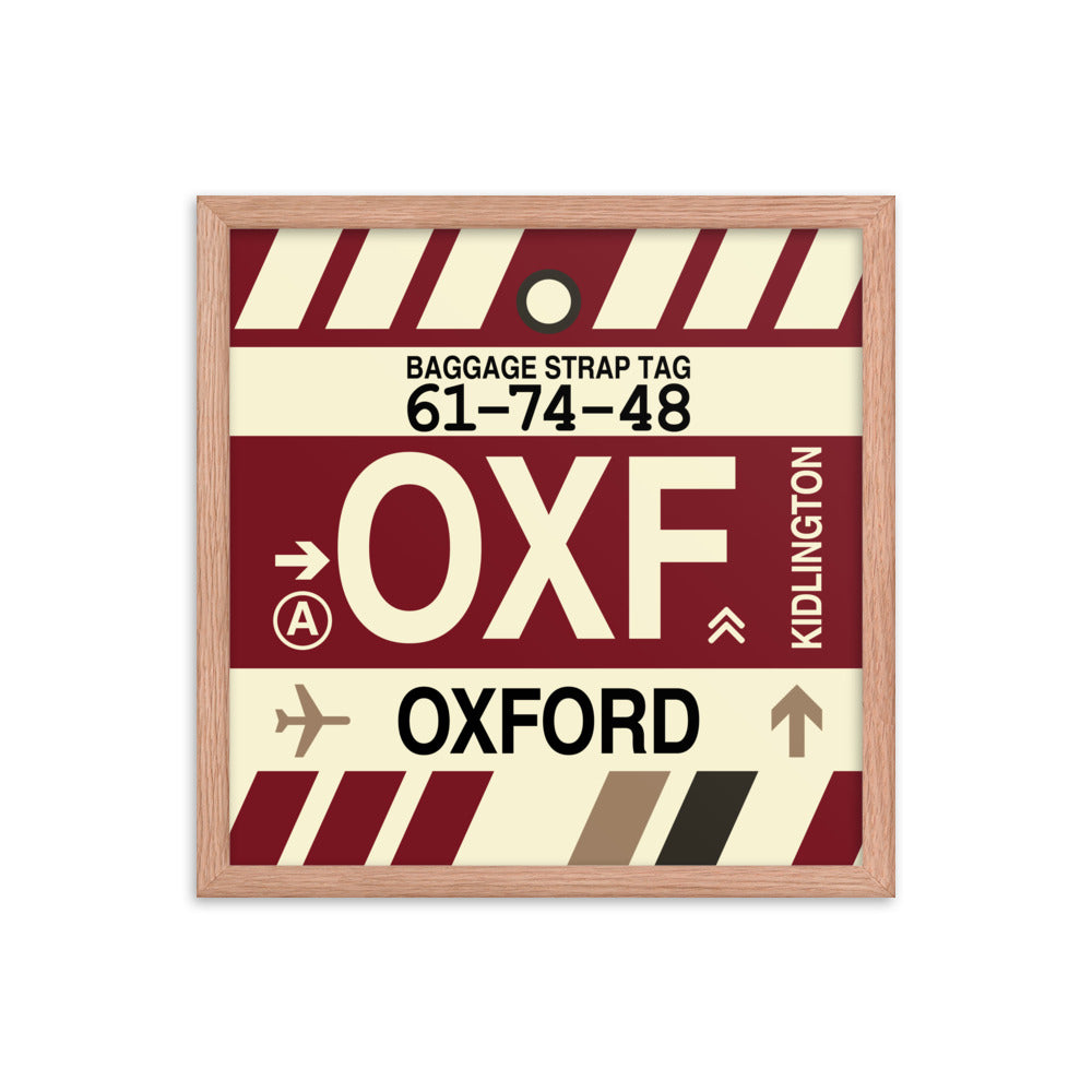 Travel-Themed Framed Print • OXF Oxford Souvenir • YHM Designs - Image 09