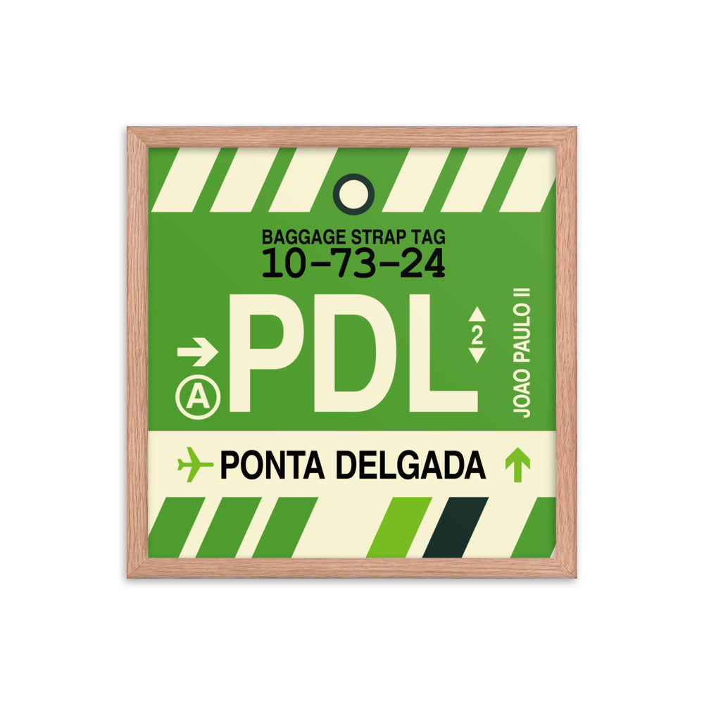 Travel-Themed Framed Print • PDL Ponta Delgada Souvenir • YHM Designs - Image 09