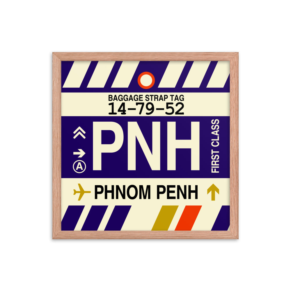 Travel-Themed Framed Print • PNH Phnom Penh Souvenir • YHM Designs - Image 09
