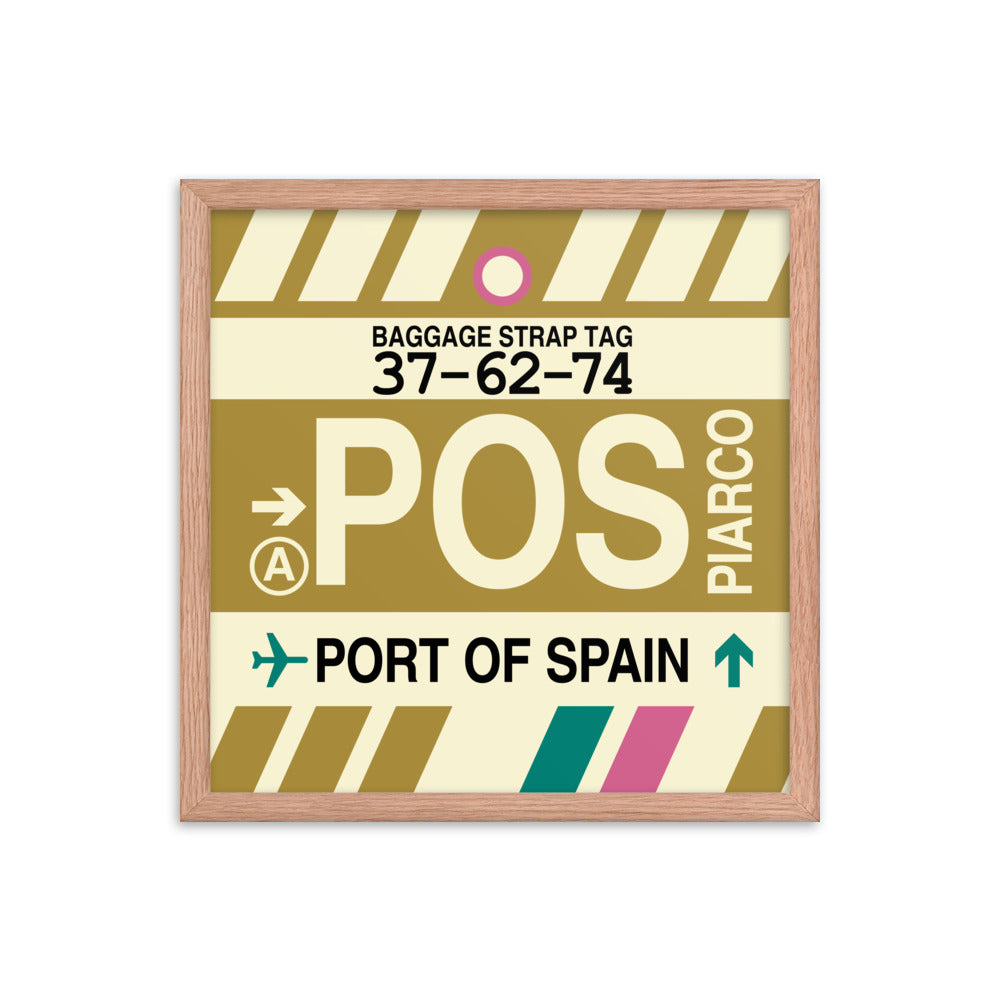 Travel-Themed Framed Print • POS Port of Spain Souvenir • YHM Designs - Image 09