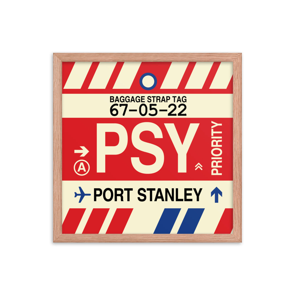 Travel-Themed Framed Print • PSY Port Stanley Souvenir • YHM Designs - Image 09