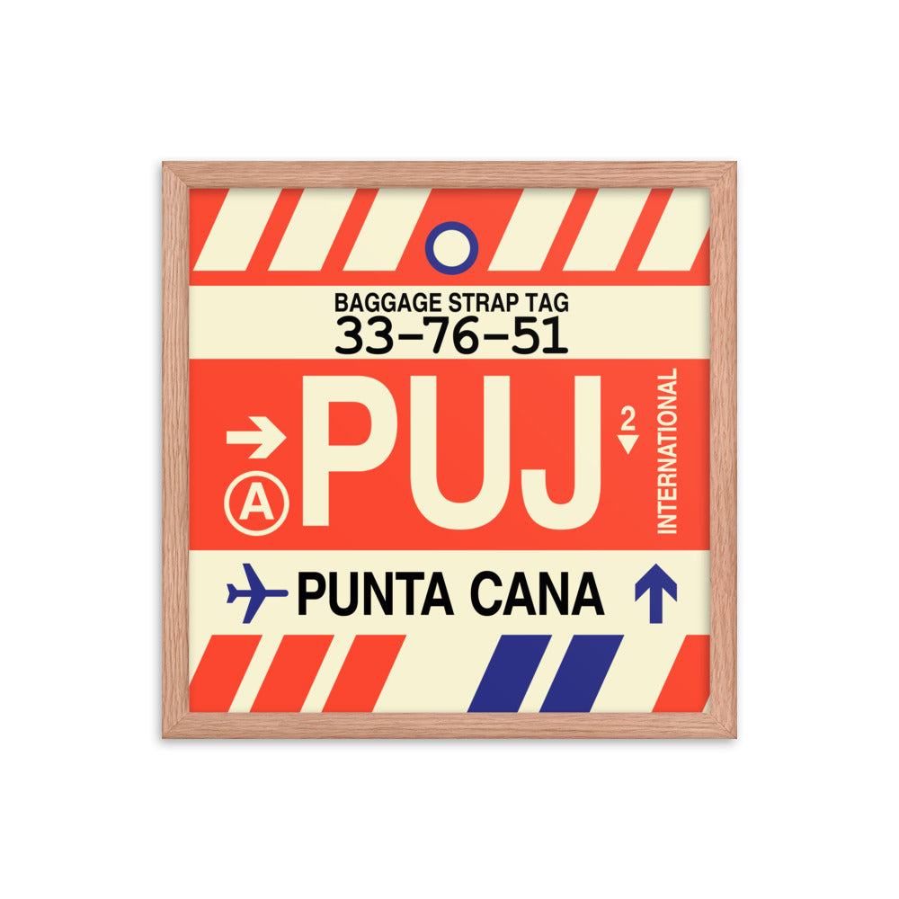 Travel-Themed Framed Print • PUJ Punta Cana Souvenir • YHM Designs - Image 09