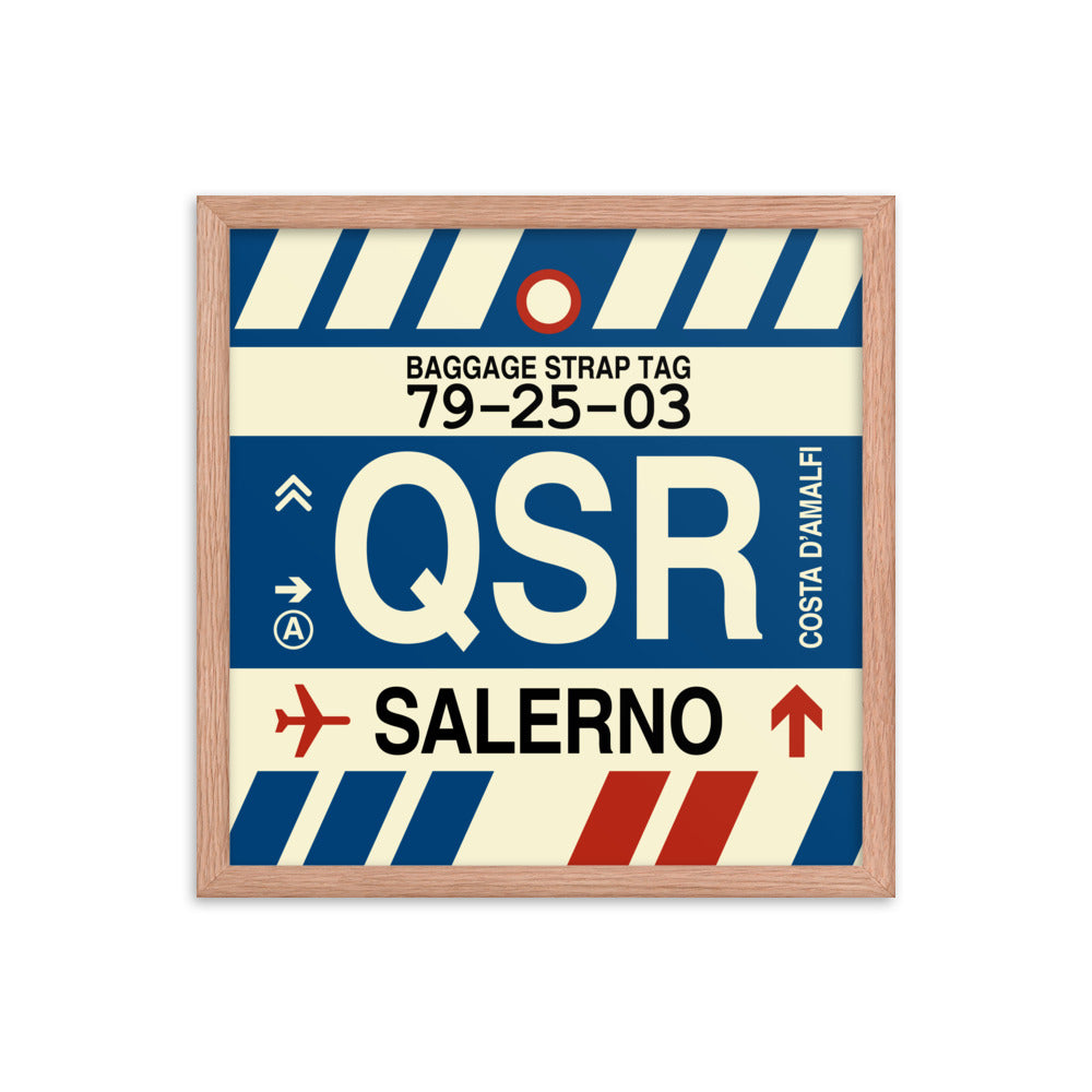 Travel-Themed Framed Print • QSR Salerno Souvenir • YHM Designs - Image 09