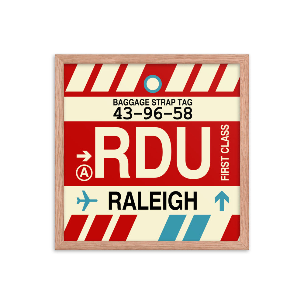 Travel-Themed Framed Print • RDU Raleigh Souvenir • YHM Designs - Image 09