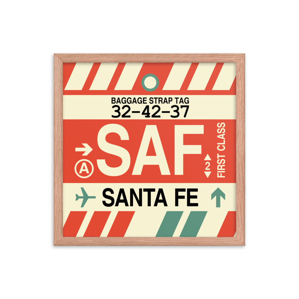 Travel-Themed Framed Print • SAF Santa Fe Souvenir • YHM Designs - Image 09