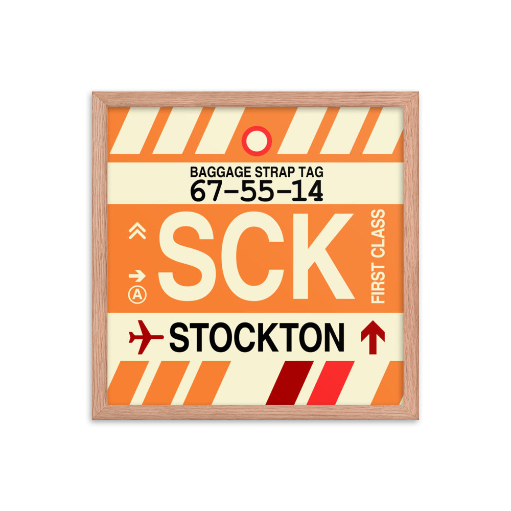 Travel-Themed Framed Print • SCK Stockton Souvenir • YHM Designs - Image 09