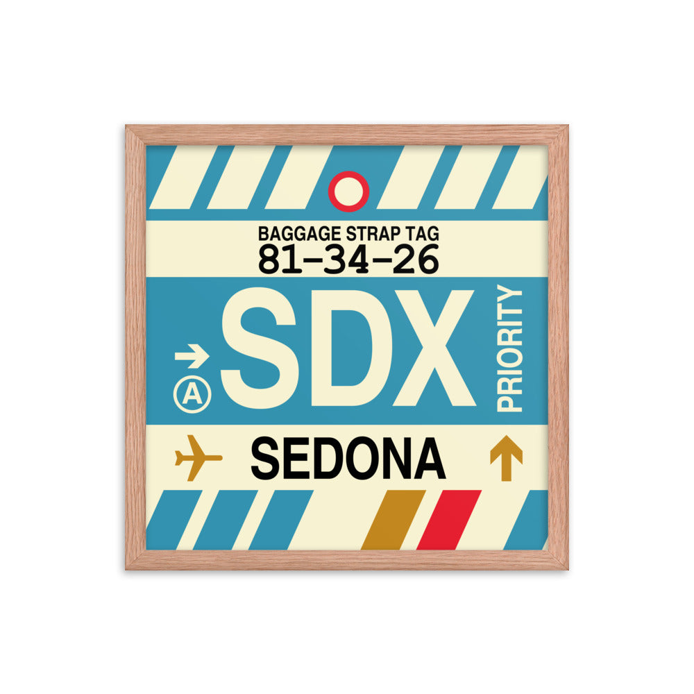 Travel-Themed Framed Print • SDX Sedona Souvenir • YHM Designs - Image 09