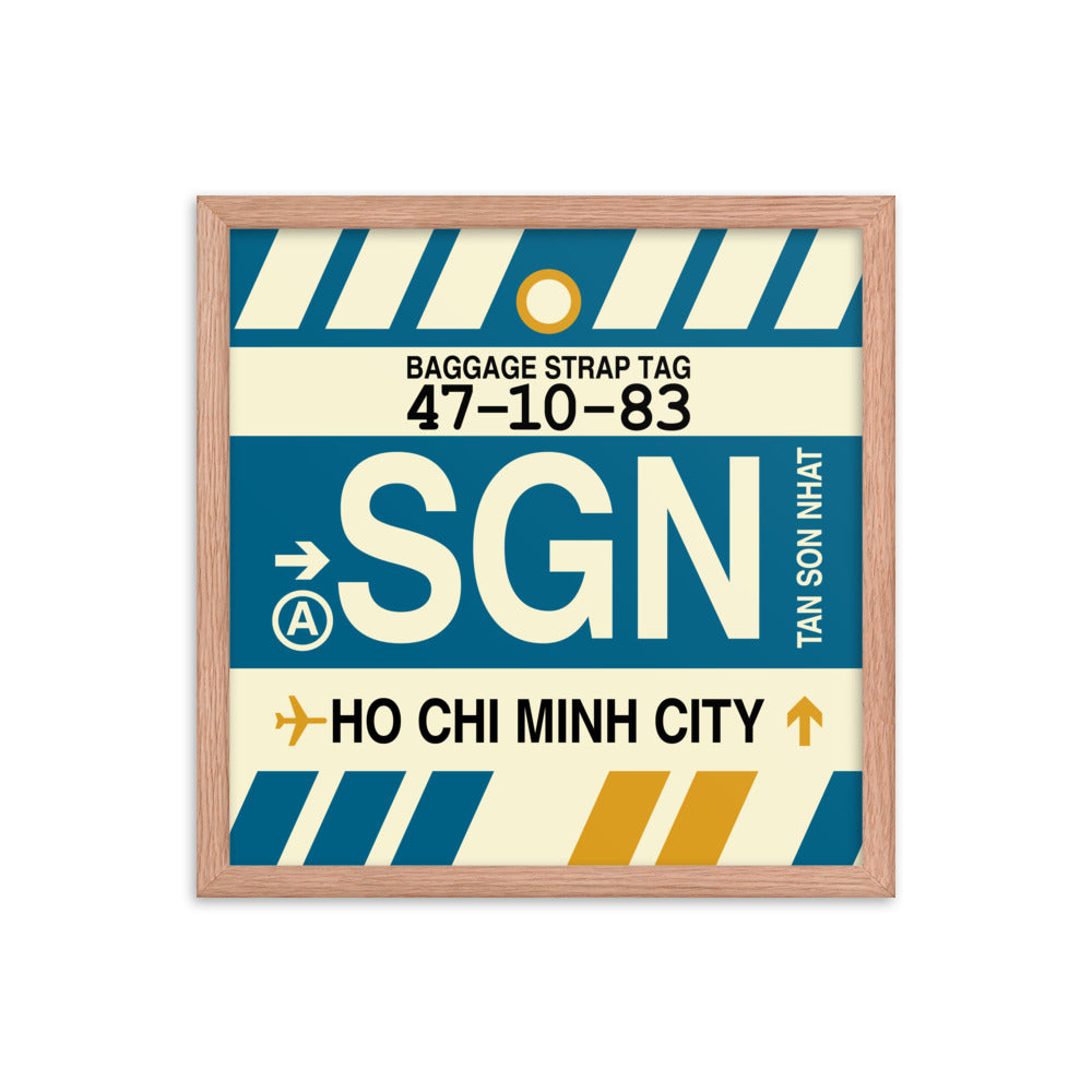 Travel-Themed Framed Print • SGN Ho Chi Minh City • YHM Designs - Image 09