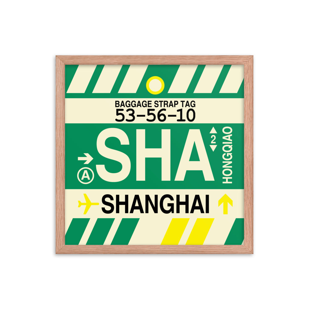 Travel-Themed Framed Print • SHA Shanghai • YHM Designs - Image 09